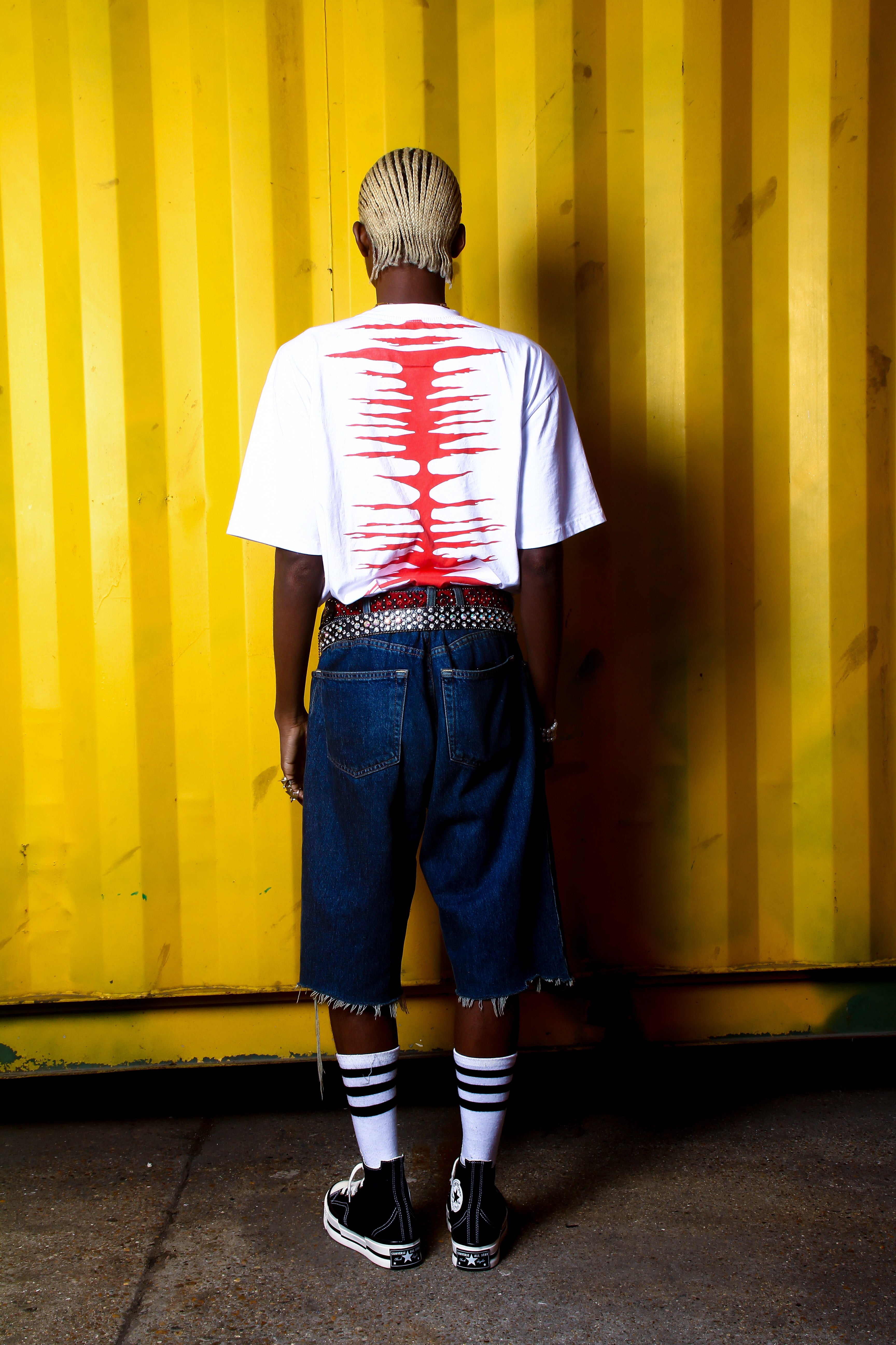 BLACK STARR TEE (RED)