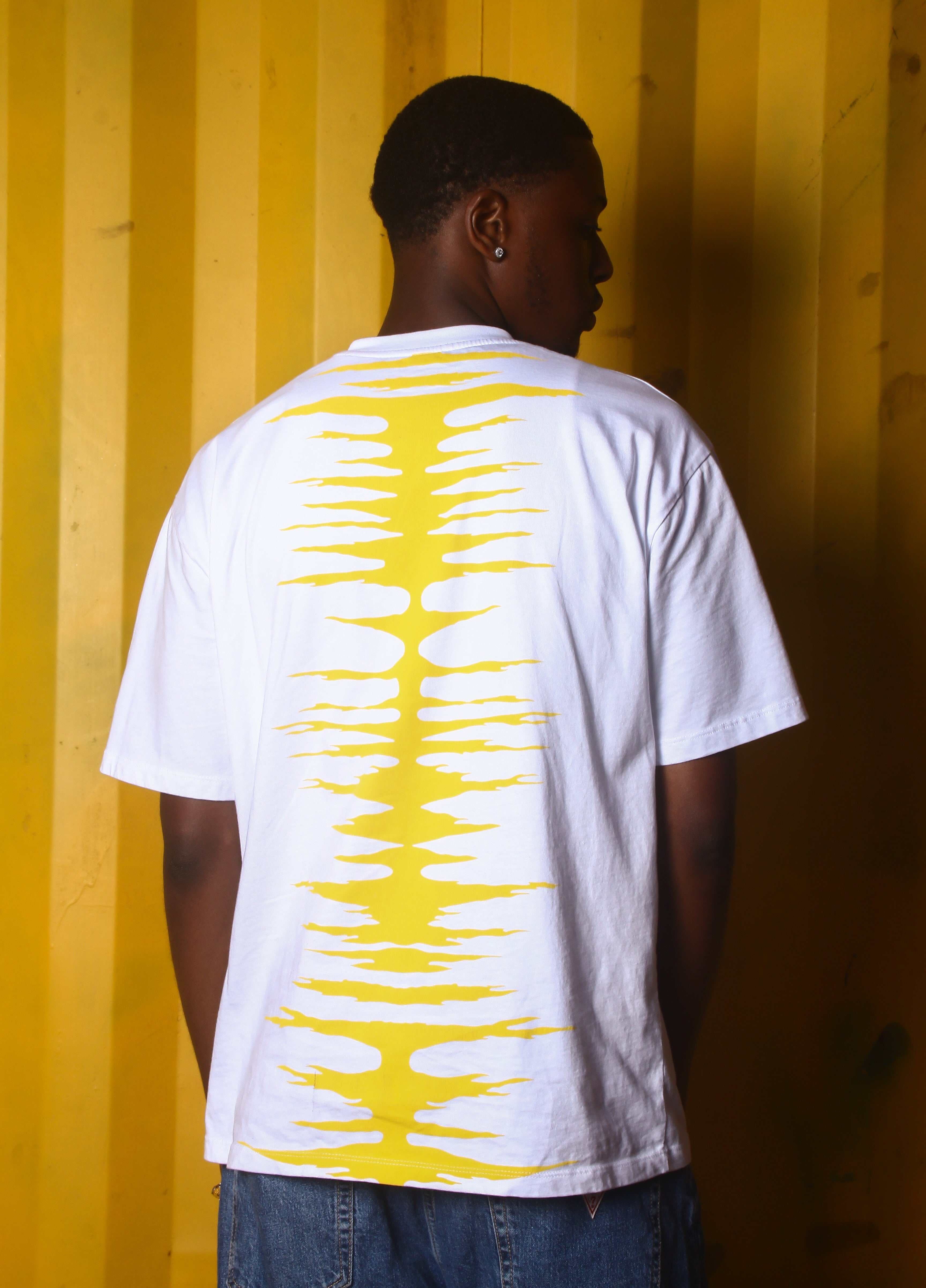 BLACK STARR TEE (YELLOW)