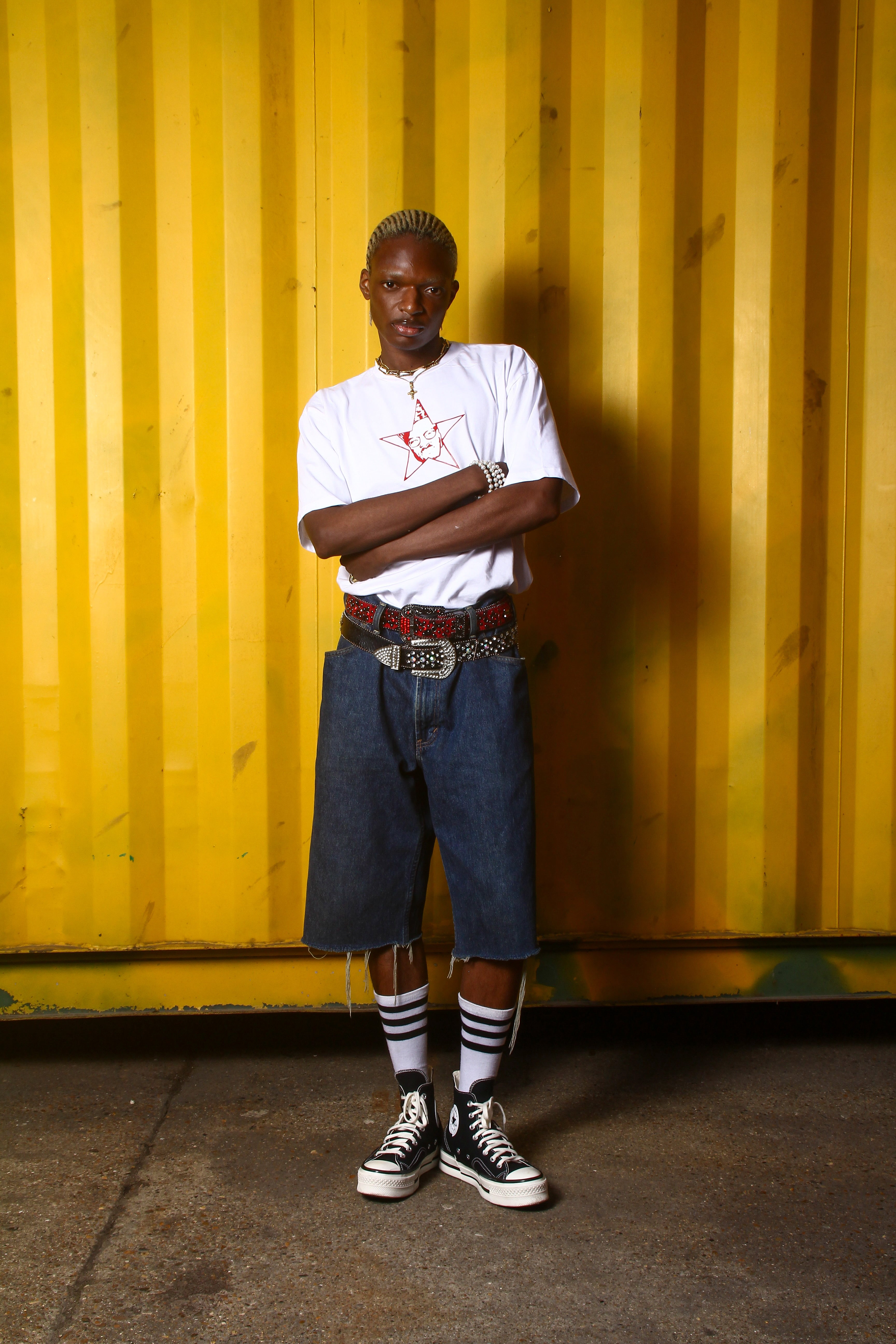BLACK STARR TEE (RED)