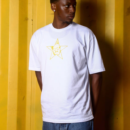 BLACK STARR TEE (YELLOW)